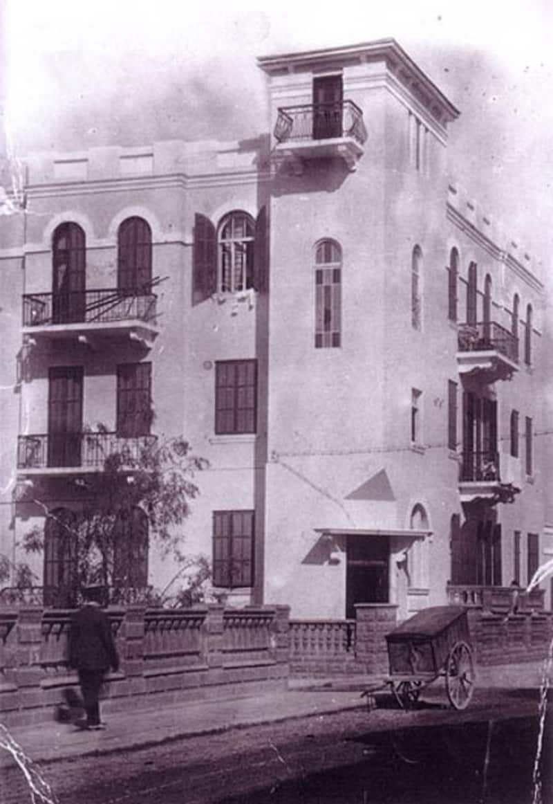 המבנה ההיסטורי של בית בכר באדיבות סטודיו תכלת מאוסף שולה וידריך