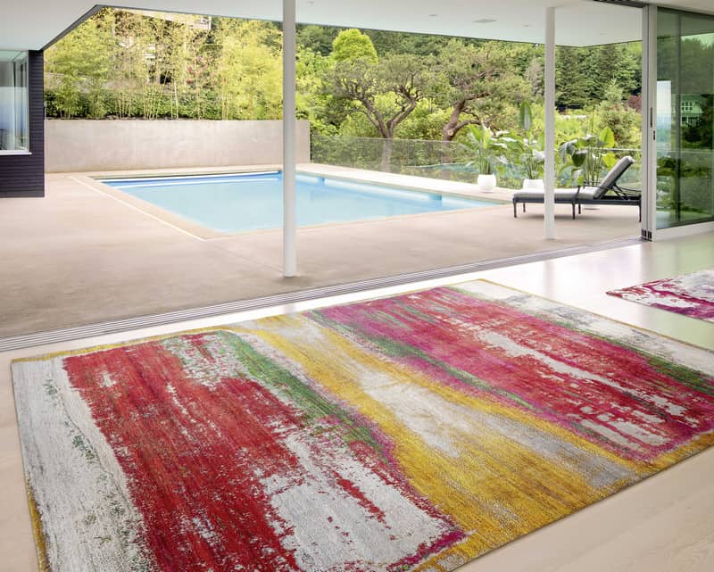 צמר. שטיח של המותג הבינלאומי RUG STAR. השטיח עשוי משי וצמר ברמה גובהה מאוד מאוד.