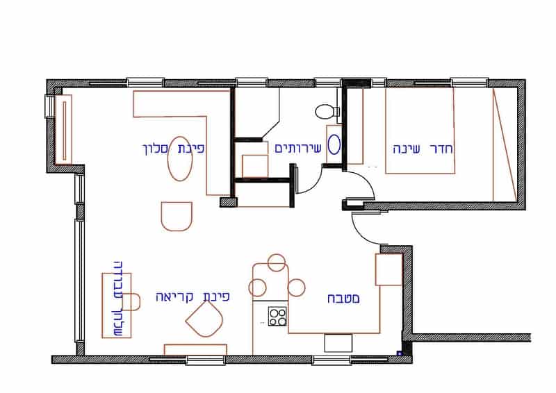 תוכנית הדירה אחרי השיפוץ
