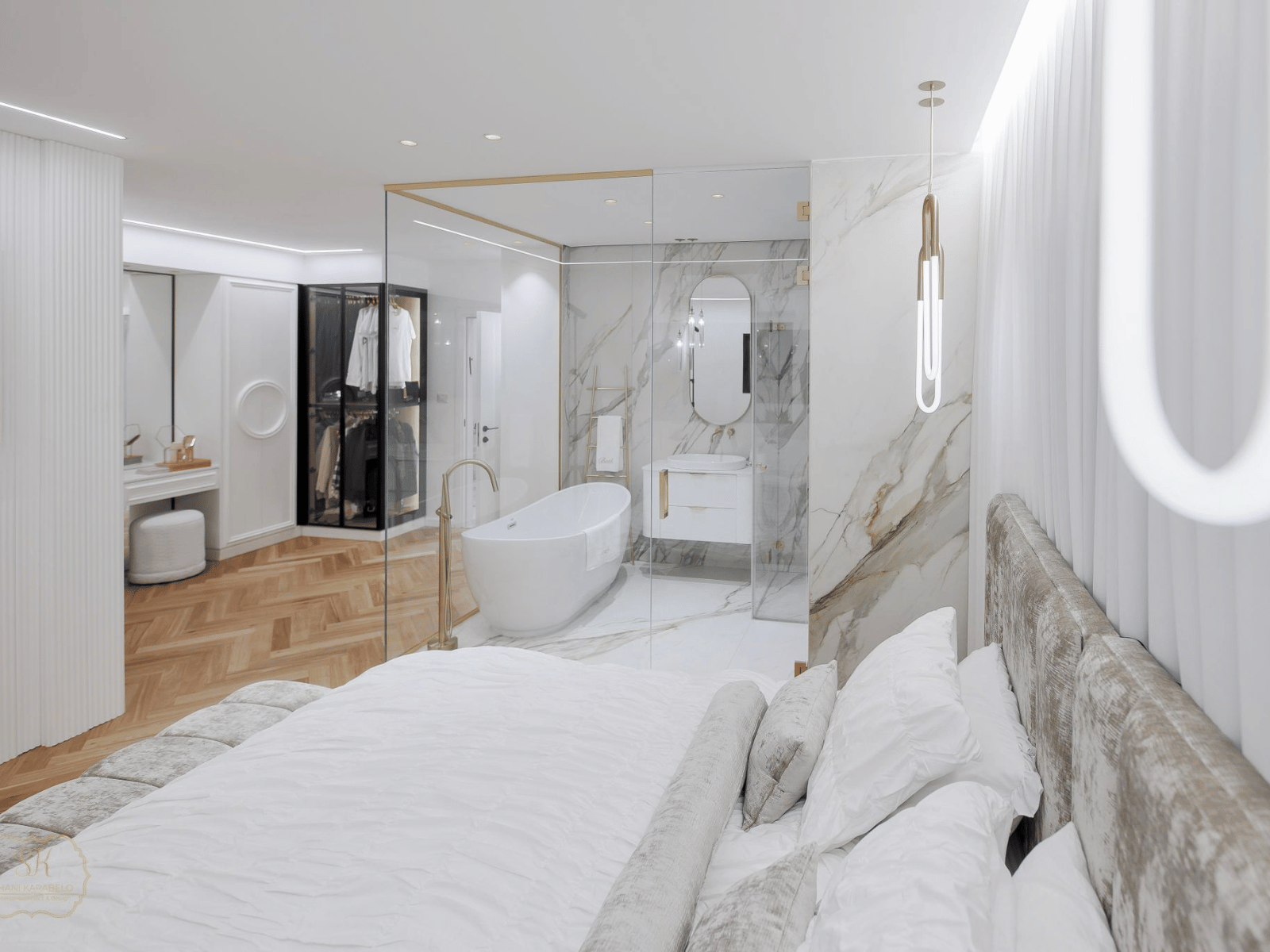 וואוו בכפר: בית בעיצוב שחור ולבן
