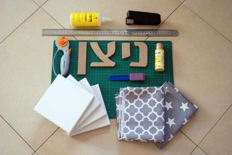 DIY: כך תכינו אותיות לחדר הילדים